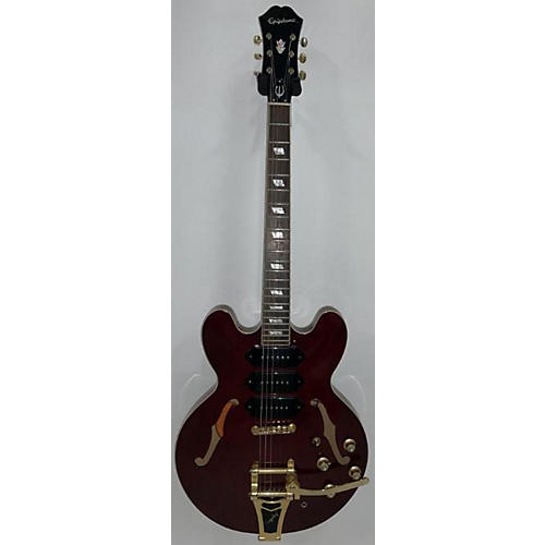 Epiphone Used Epiphone Riviera P93 Worn Cherry Hollow Body Electric Guitar Worn Cherry