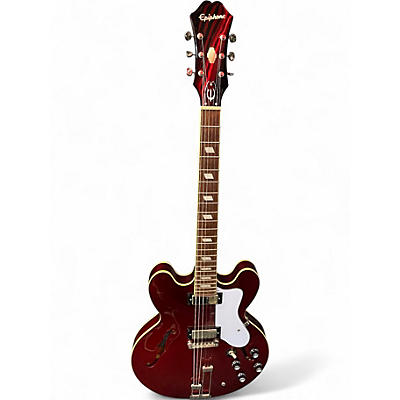 Used Epiphone Riviera Reissue Red Hollow Body Electric Guitar