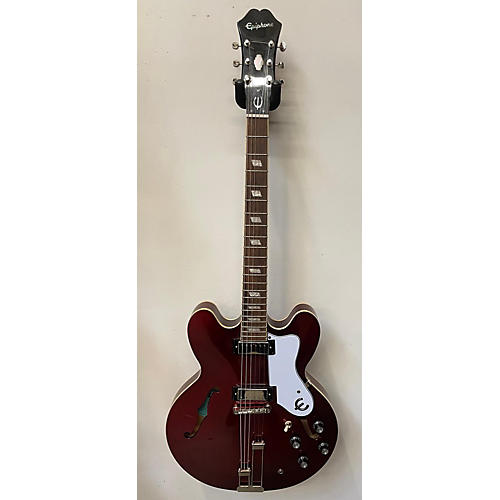 Epiphone Used Epiphone Riviera Sparkling Burgandy Hollow Body Electric Guitar Sparkling Burgandy