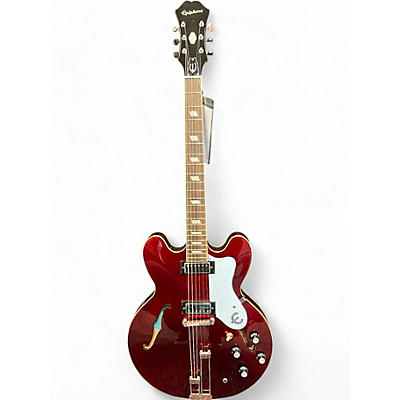 Used Epiphone Riviera Sparkling Burgundy Hollow Body Electric Guitar