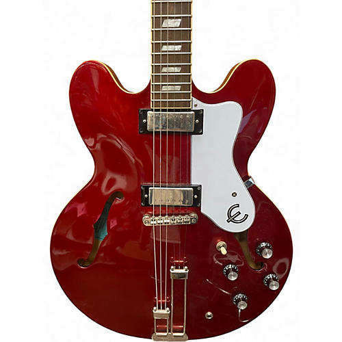 Used Epiphone Riviera Sparkling Burgundy Hollow Body Electric Guitar Sparkling Burgundy
