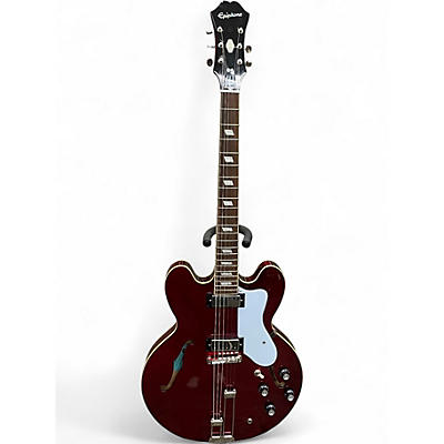 Used Epiphone Riviera Sparkling Burgundy Hollow Body Electric Guitar