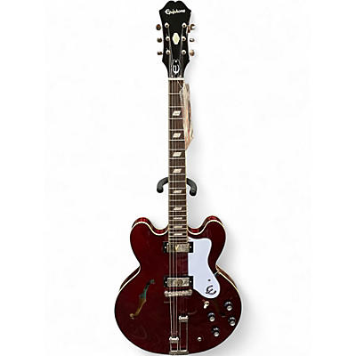 Used Epiphone Riviera Sparkling Burgundy Hollow Body Electric Guitar