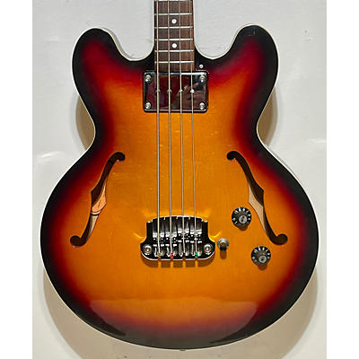 Epiphone Used Epiphone Rivoli Reissue Bass 3 Tone Sunburst Electric Bass Guitar