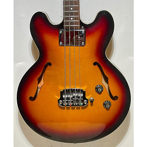 Epiphone Used Epiphone Rivoli Reissue Bass 3 Tone Sunburst Electric Bass Guitar 3 Tone Sunburst