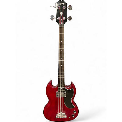 Used Epiphone SG BASS Wine Red Electric Bass Guitar
