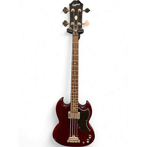 Used Epiphone SG Bass Cherry Electric Bass Guitar Cherry