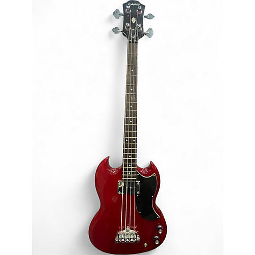 Used Epiphone SG Bass Trans Red Electric Bass Guitar Trans Red
