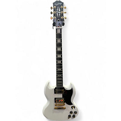 Used Epiphone SG CUSTOM WHITE Solid Body Electric Guitar