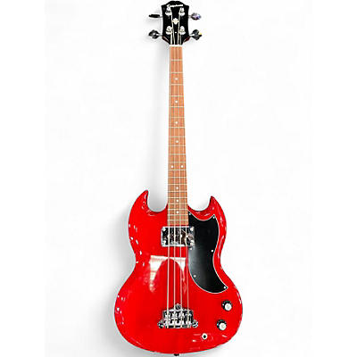 Used Epiphone SG Candy Apple Red Electric Bass Guitar