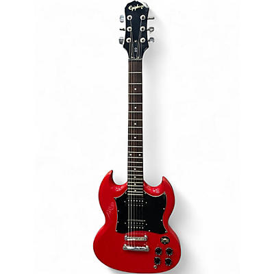Used Epiphone SG Candy Apple Red Solid Body Electric Guitar