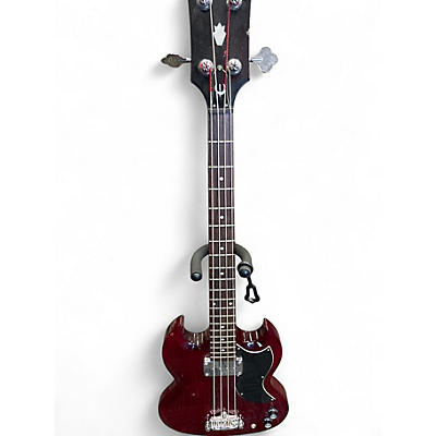 Used Epiphone SG  Cherry Electric Bass Guitar