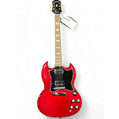 Used Epiphone SG Cherry Solid Body Electric Guitar