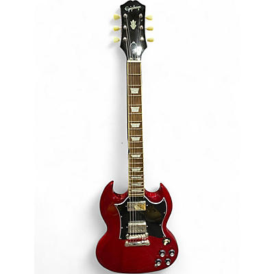 Used Epiphone SG Cherry Solid Body Electric Guitar