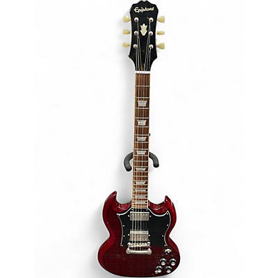 Used Epiphone SG Cherry Solid Body Electric Guitar