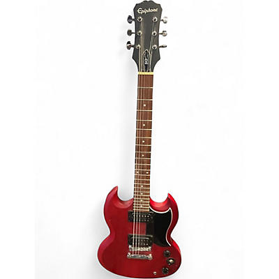 Used Epiphone SG Cherry Solid Body Electric Guitar