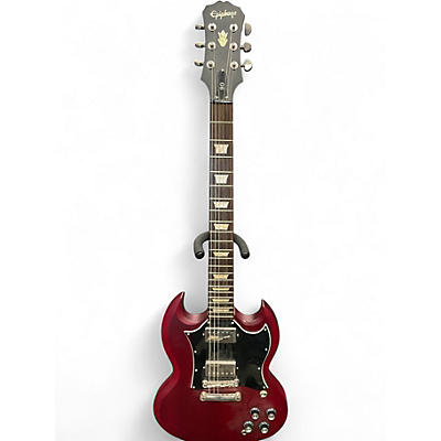 Used Epiphone SG Cherry Solid Body Electric Guitar