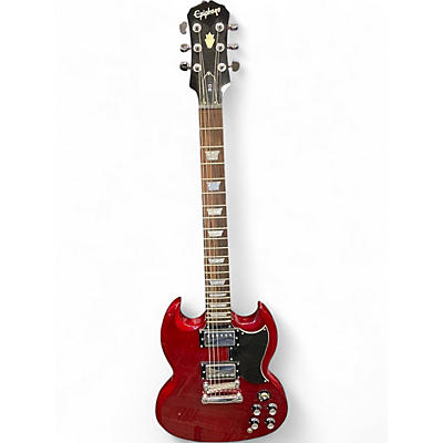 Used Epiphone SG Cherry Solid Body Electric Guitar