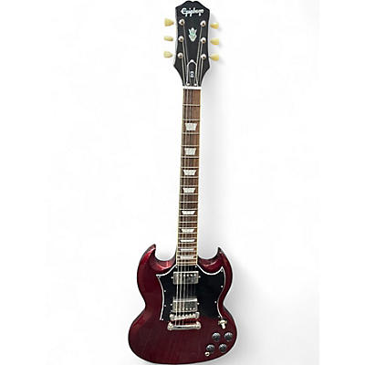 Used Epiphone SG Cherry Solid Body Electric Guitar