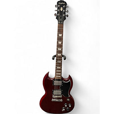 Used Epiphone SG Cherry Solid Body Electric Guitar