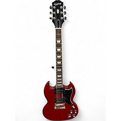 Used Epiphone SG Cherry Solid Body Electric Guitar