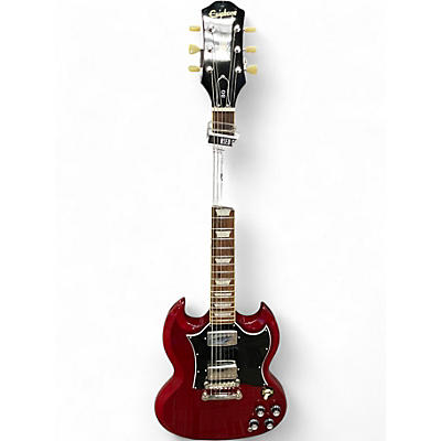 Used Epiphone SG Cherry Solid Body Electric Guitar