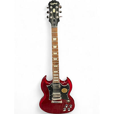 Used Epiphone SG Cherry Solid Body Electric Guitar