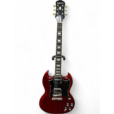 Used Epiphone SG Cherry Solid Body Electric Guitar