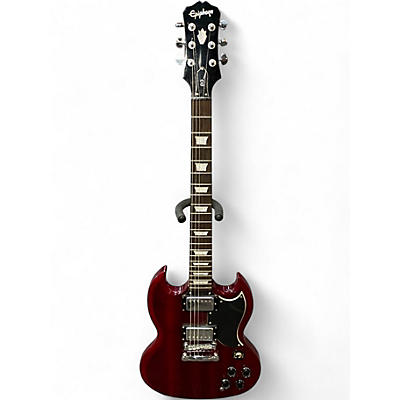 Used Epiphone SG Cherry Solid Body Electric Guitar