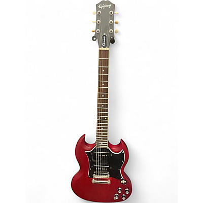 Used Epiphone SG Classic P-90 Satin Red Solid Body Electric Guitar