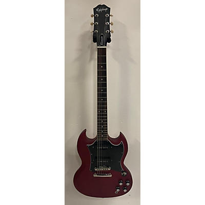 Epiphone Used Epiphone SG Classic Worn P90 Worn Cherry Solid Body Electric Guitar