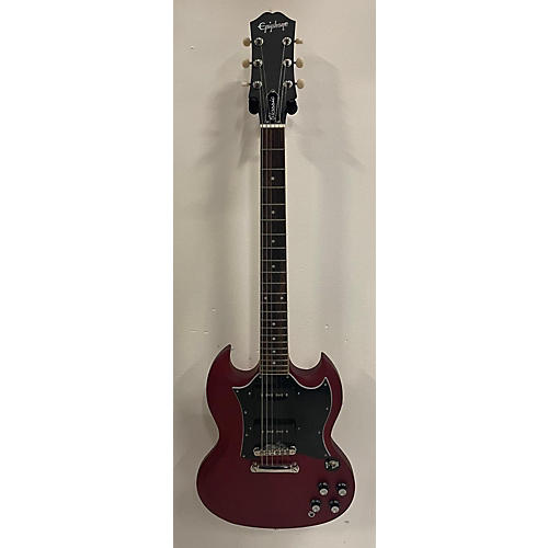 Epiphone Used Epiphone SG Classic Worn P90 Worn Cherry Solid Body Electric Guitar Worn Cherry