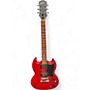 Used Epiphone SG Crimson Red Trans Solid Body Electric Guitar Crimson Red Trans