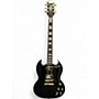Used Epiphone SG Custom  Black and Gold Solid Body Electric Guitar Black and Gold
