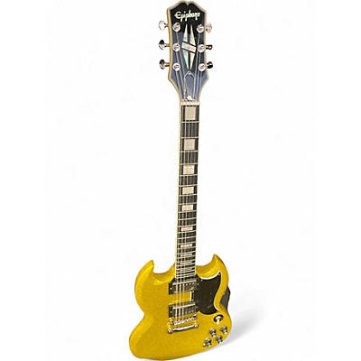 Used Epiphone SG Custom Gold Sparkle Solid Body Electric Guitar