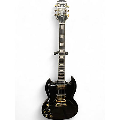 Used Epiphone SG Custom Left Handed Black Solid Body Electric Guitar