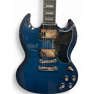Used Epiphone SG Custom Limited Edition Viper Blue Solid Body Electric Guitar