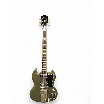 Used Epiphone SG Custom Maestro Olive Drab Solid Body Electric Guitar