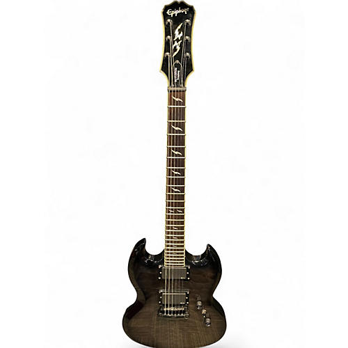 Used Epiphone SG Custom Prophecy Black Solid Body Electric Guitar Black