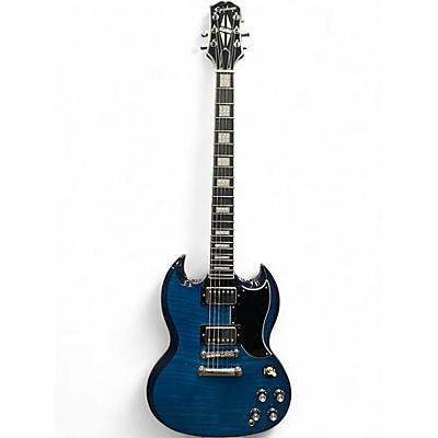 Used Epiphone SG Custom Viper Blue Solid Body Electric Guitar