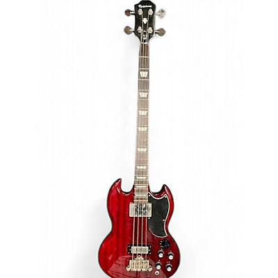 Epiphone Used Epiphone SG E1 BASS Cherry Electric Bass Guitar