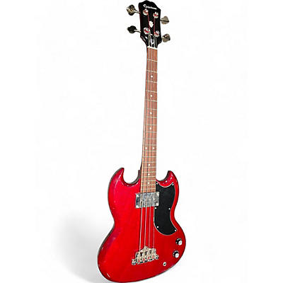 Epiphone Used Epiphone SG E1 Cherry Electric Bass Guitar