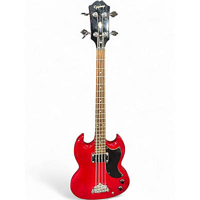 Used Epiphone SG E1 Cherry Electric Bass Guitar