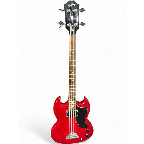 Used Epiphone SG E1 Cherry Electric Bass Guitar Cherry