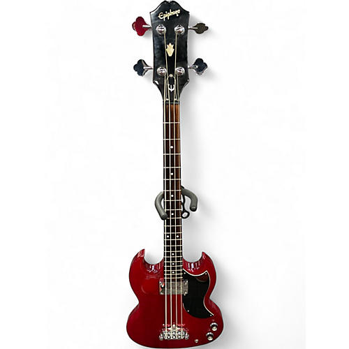 Used Epiphone SG E1 Cherry Electric Bass Guitar Cherry