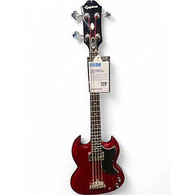 Used Epiphone SG E1  Cherry Electric Bass Guitar