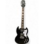 Used Epiphone SG Ebony Solid Body Electric Guitar Ebony