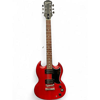 Used Epiphone SG Flat Red Solid Body Electric Guitar