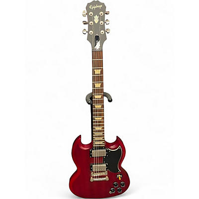 Used Epiphone SG G400 Worn Cherry Solid Body Electric Guitar