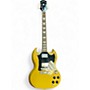 Used Epiphone SG Gold Solid Body Electric Guitar Gold